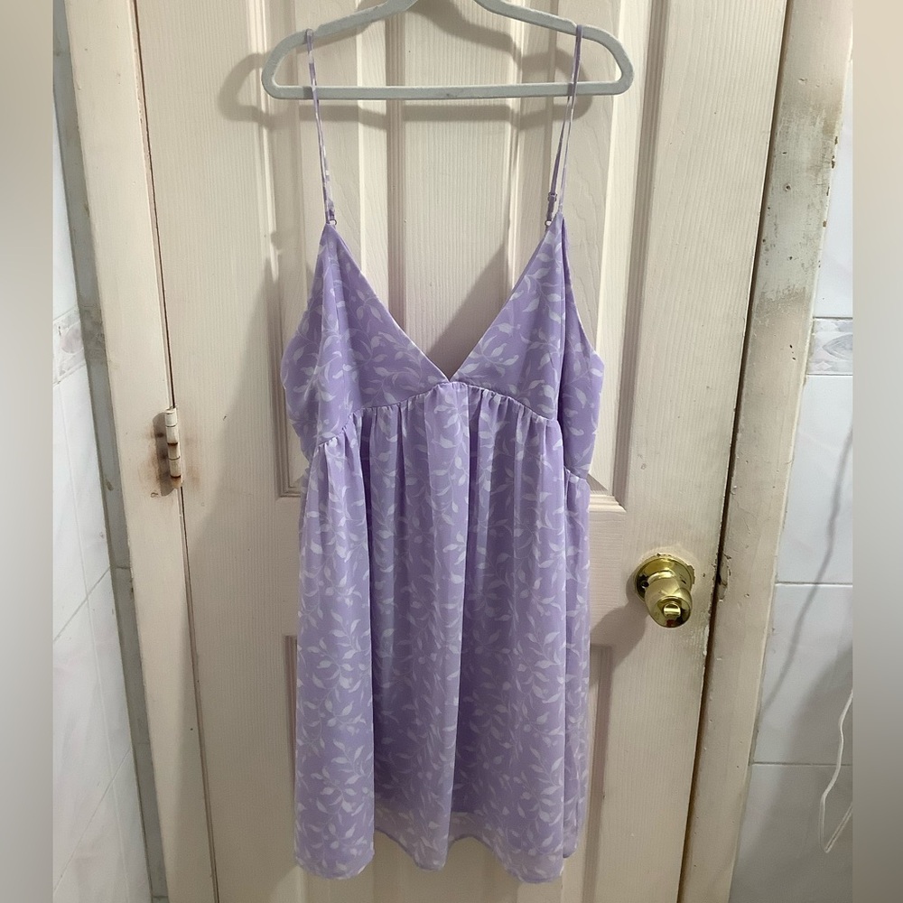 Lavender Babydoll Slip Dress Size Large